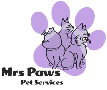 Mrs Paws Pets Services Logo Without Script